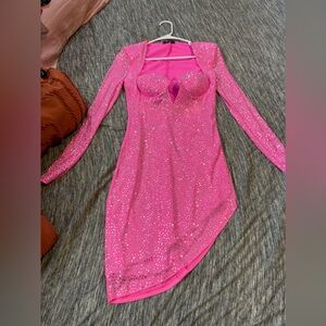 Pink Sequin Dress